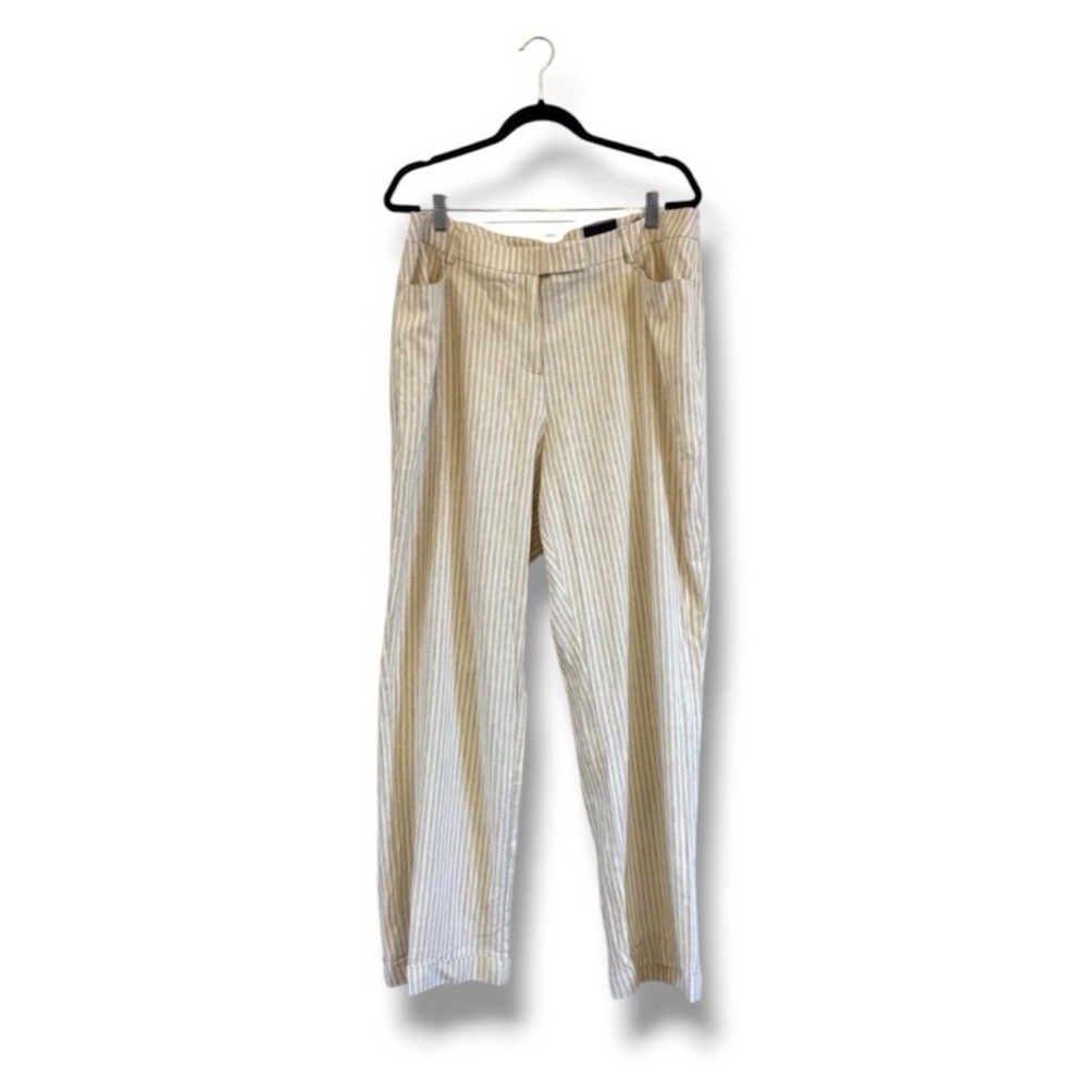 Lane Bryant Lena Classic Trouser Linen Pants Size 20Moderately Curvy Fit NWT